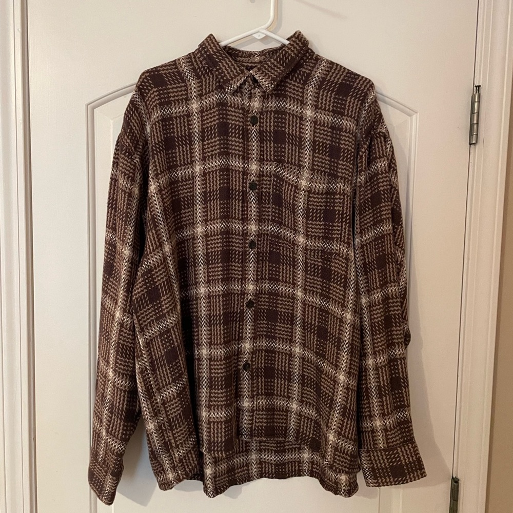 Abercrombie & Fitch Brown Flannel (NWOT)